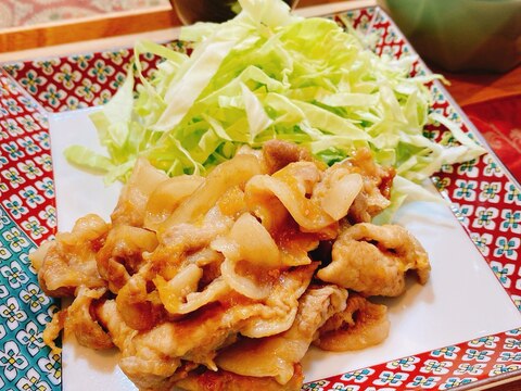 醤油麹で豚の生姜焼き